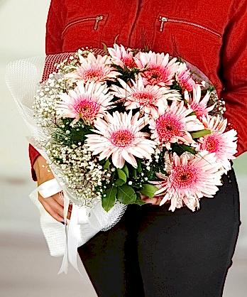 Pembe Gerbera Buketi