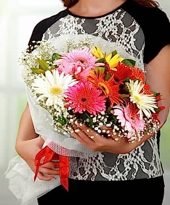 Renkli Gerbera Buketi